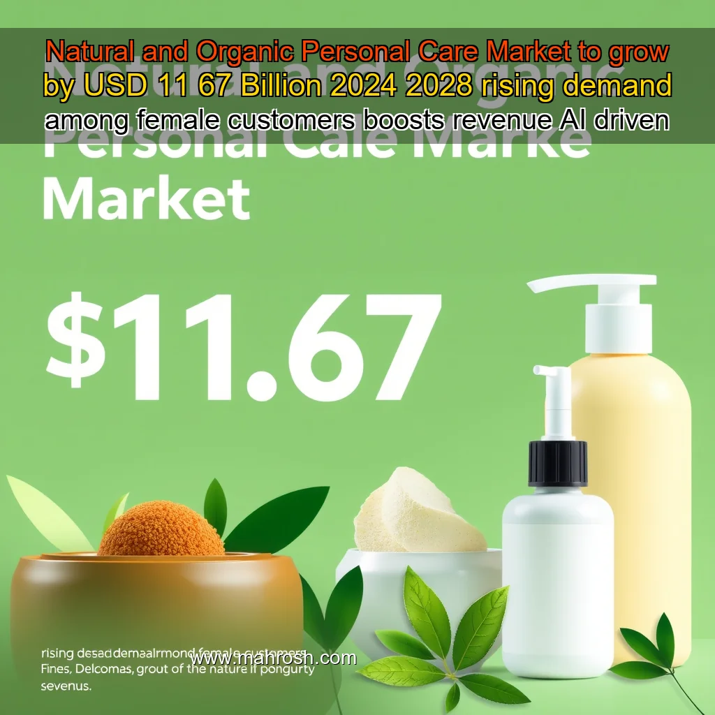 Read more about the article Natural and Organic Personal Care Market to grow by USD 11  67 Billion  2024  2028  rising demand among female customers boosts revenue  AI  driven report