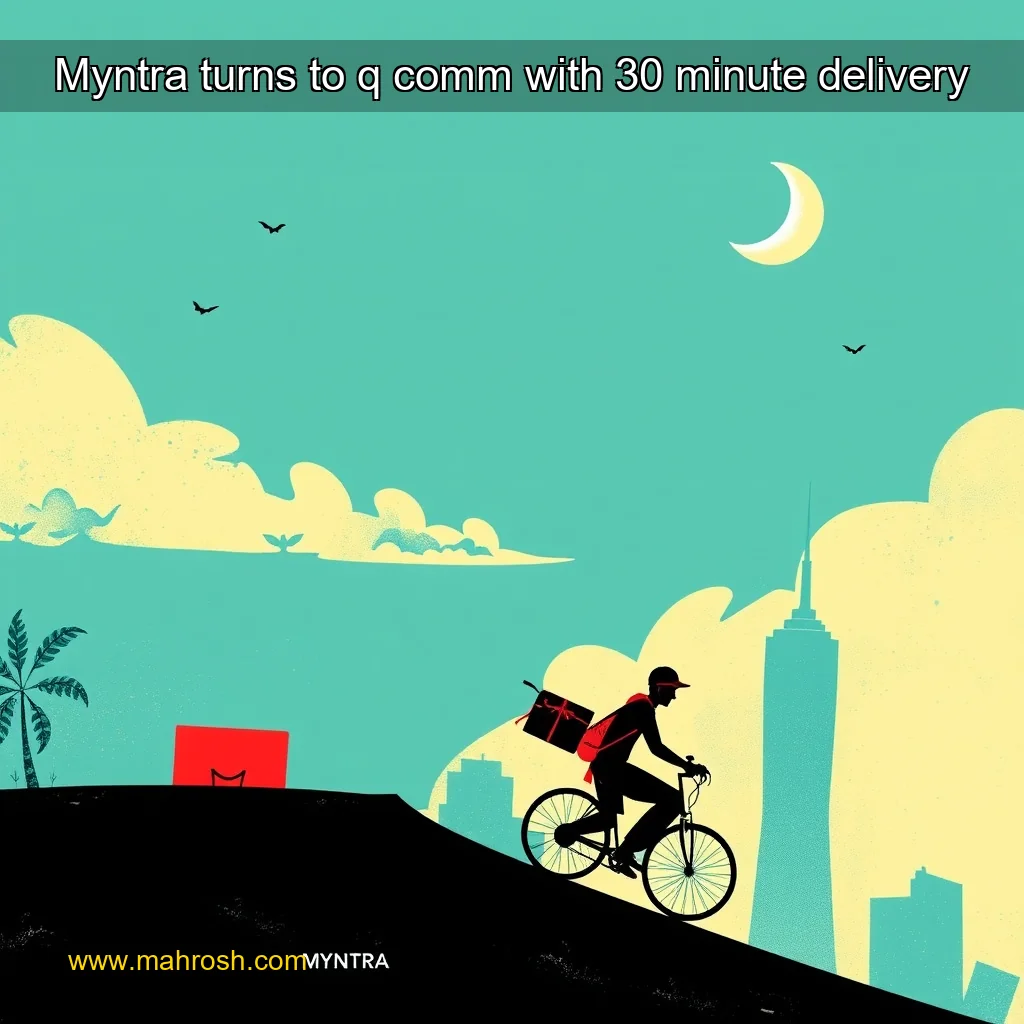 Read more about the article Myntra turns to q  comm with 30  minute delivery