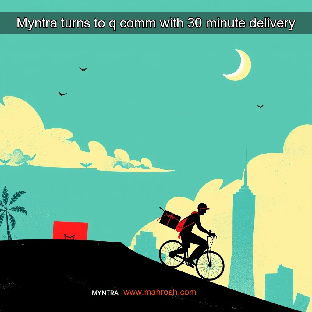 Read more about the article Myntra turns to q  comm with 30  minute delivery