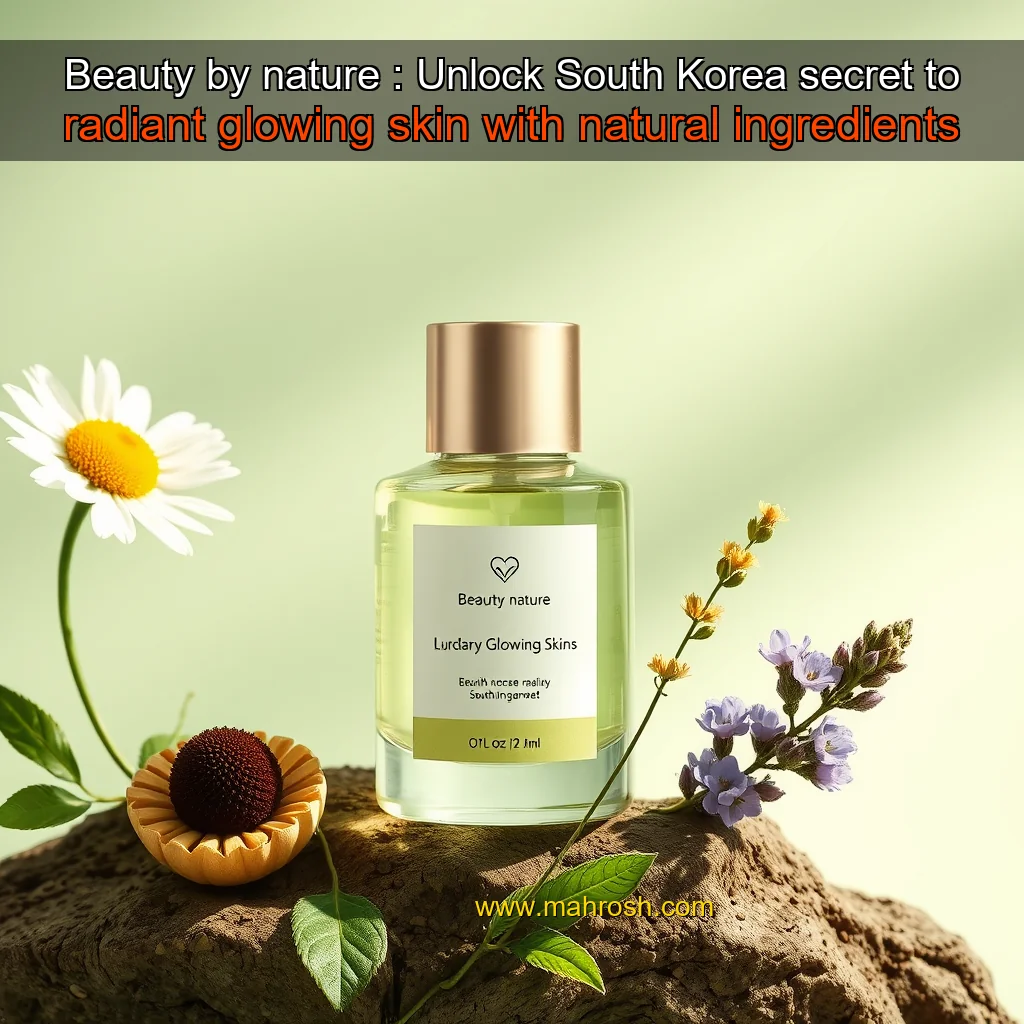 Read more about the article Beauty by nature : Unlock South Korea secret to radiant  glowing skin with natural ingredients