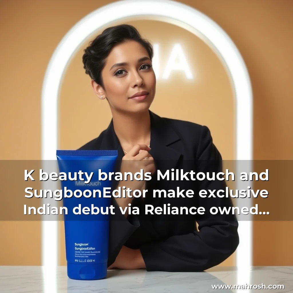 Read more about the article K  beauty brands Milktouch and SungboonEditor make exclusive Indian debut via Reliance  owned Tira  Industry News