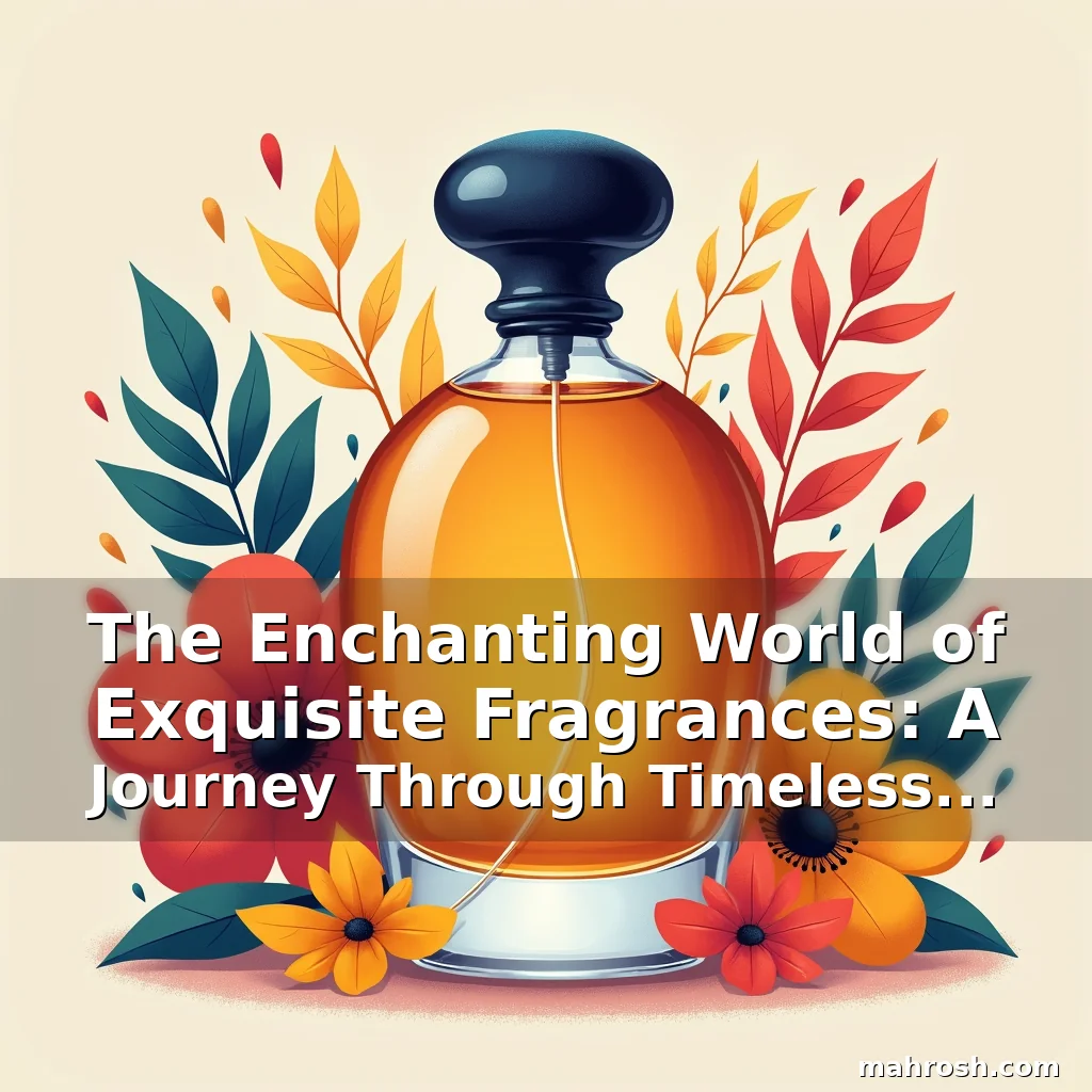 Read more about the article The Enchanting World of Exquisite Fragrances: A Journey Through Timeless Scents