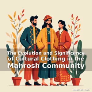 Artistic representation for The Evolution and Significance of Cultural Clothing in the Mahrosh Community