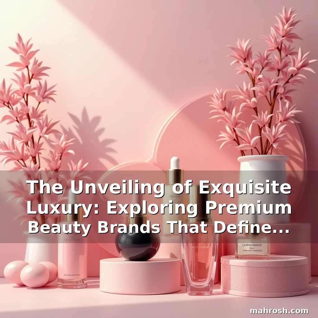 Read more about the article The Unveiling of Exquisite Luxury: Exploring Premium Beauty Brands That Define Elegance