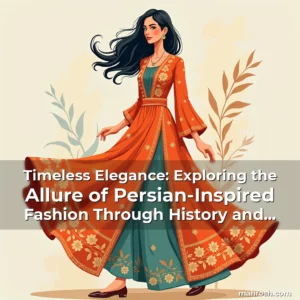 Artistic representation for Timeless Elegance: Exploring the Allure of Persian-Inspired Fashion Through History and Modernity
